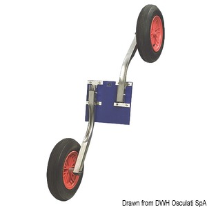 Kotači za izvlačenje gumenjaka - SKLOPIVI tip